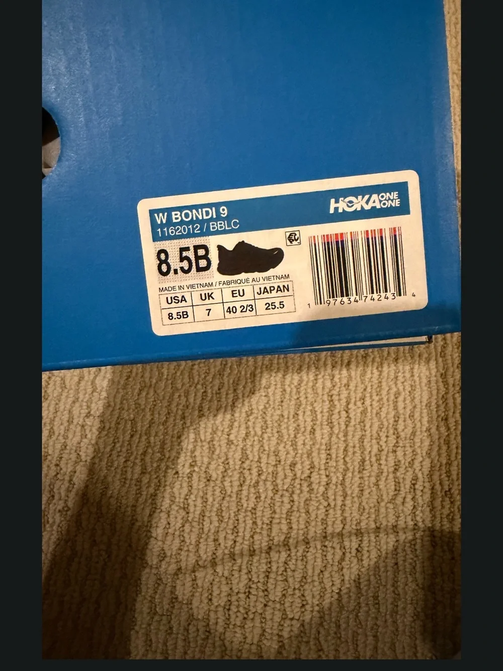 Hoka Bondi 9 Women's Running Shoe — Black